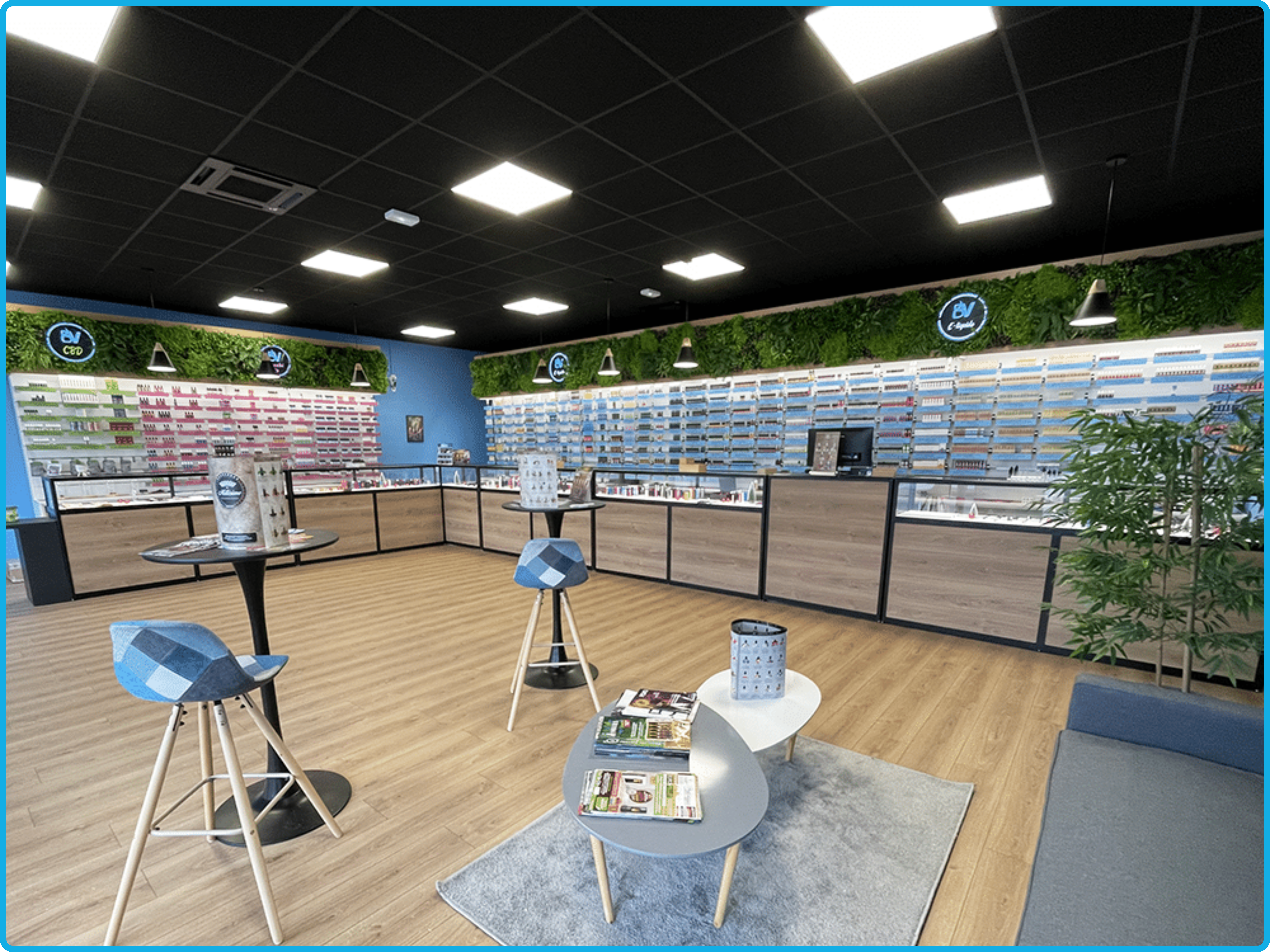 Intérieur de la boutique Bonne Vap Mont-Saint-Martin