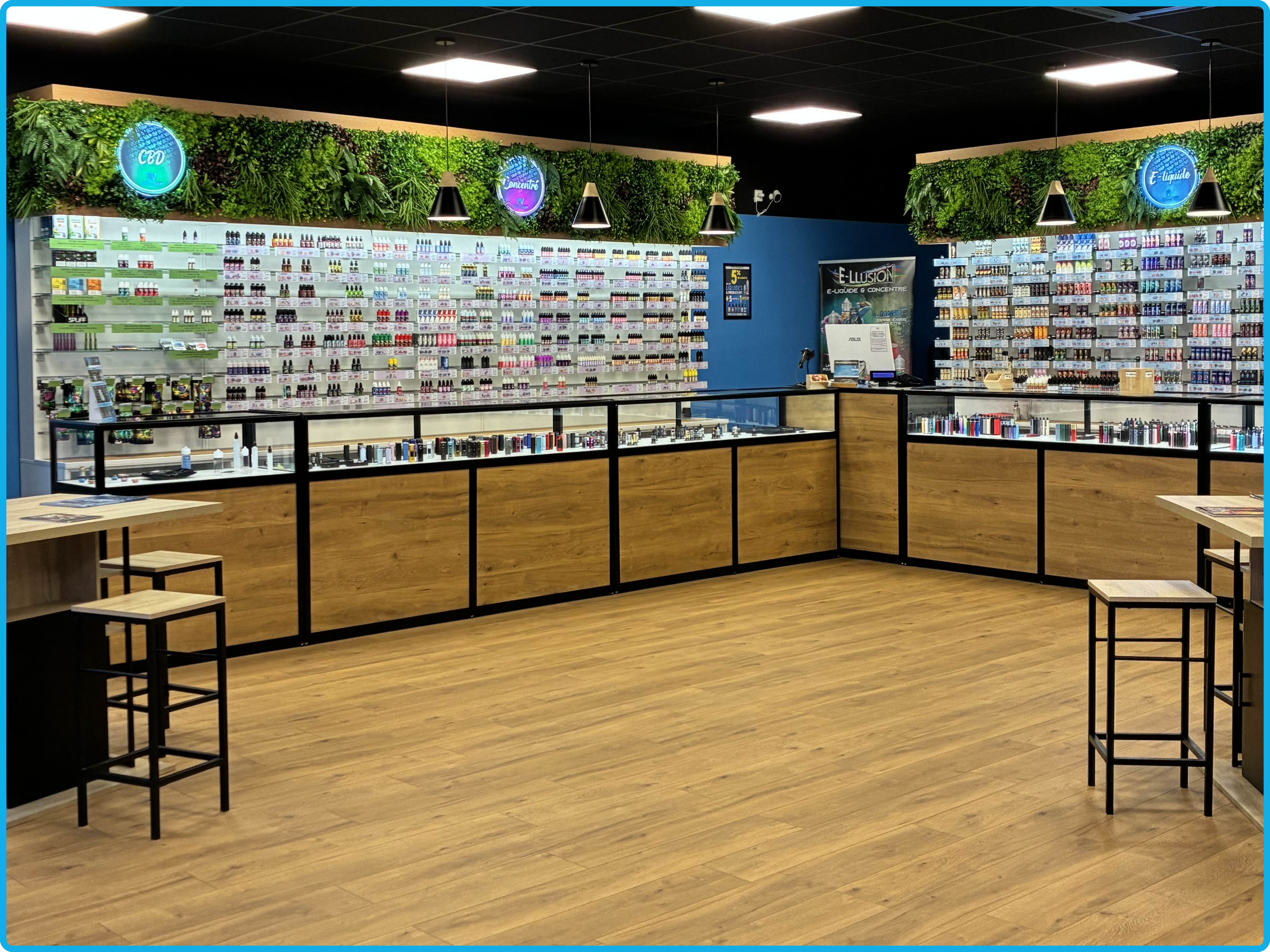 Intérieur de la boutique Bonne Vap Vitry-le-François