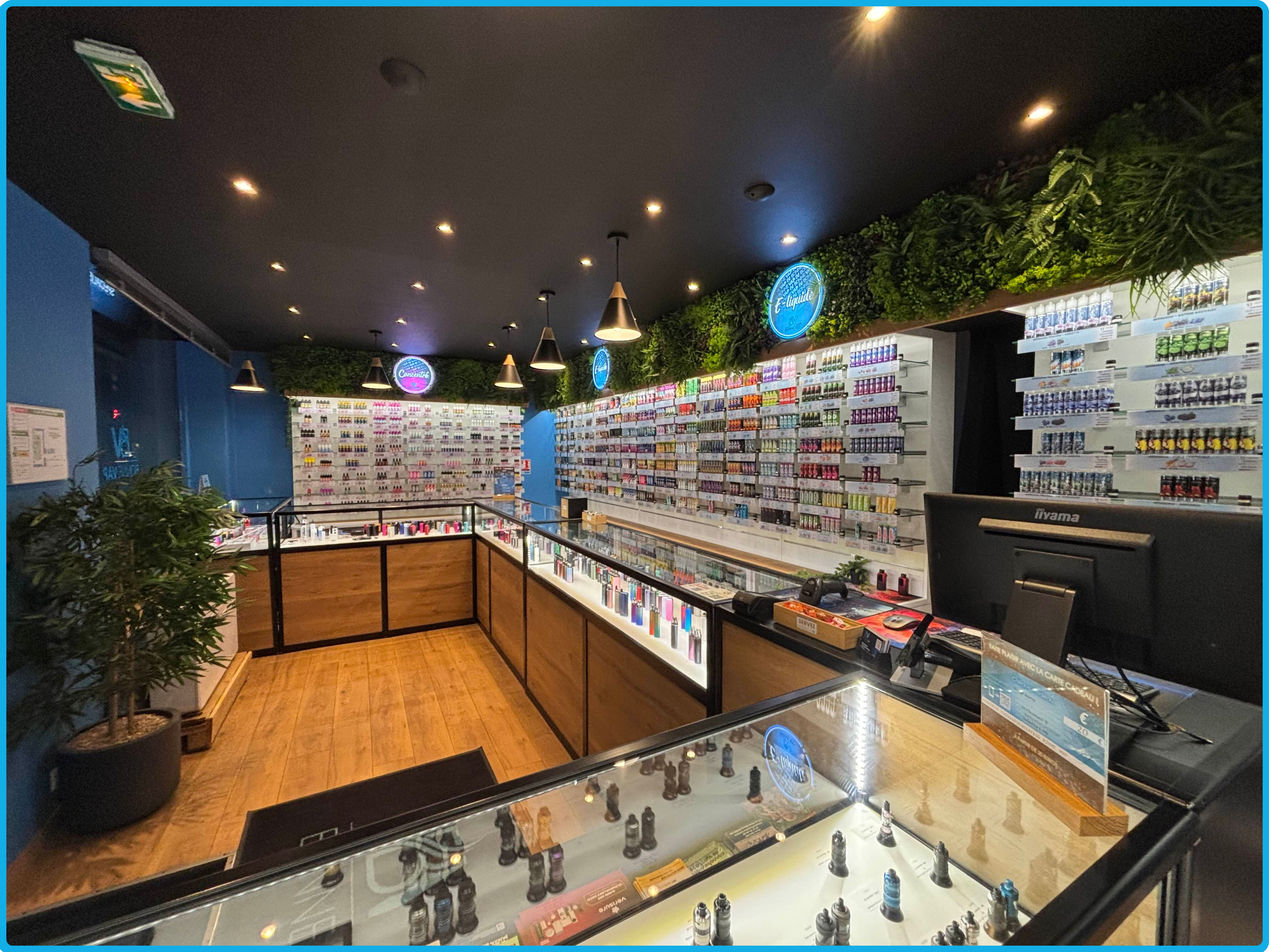 Intérieur de la boutique Bonne Vap Lille